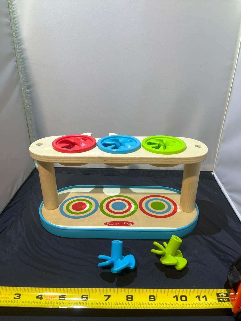 Melissa & Doug Match & Push Spinning Tops